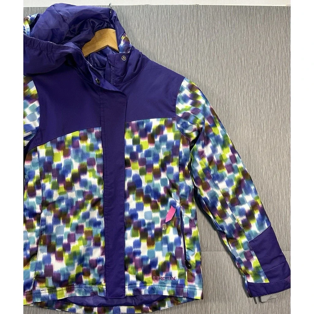Arctix Suncatcher Insulated Winter Jacket Purple Multicolor Youth Medium